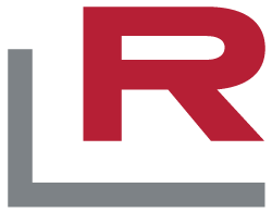Logo von Rohrer Immobilienmakler mit roten und grauen Elementen.